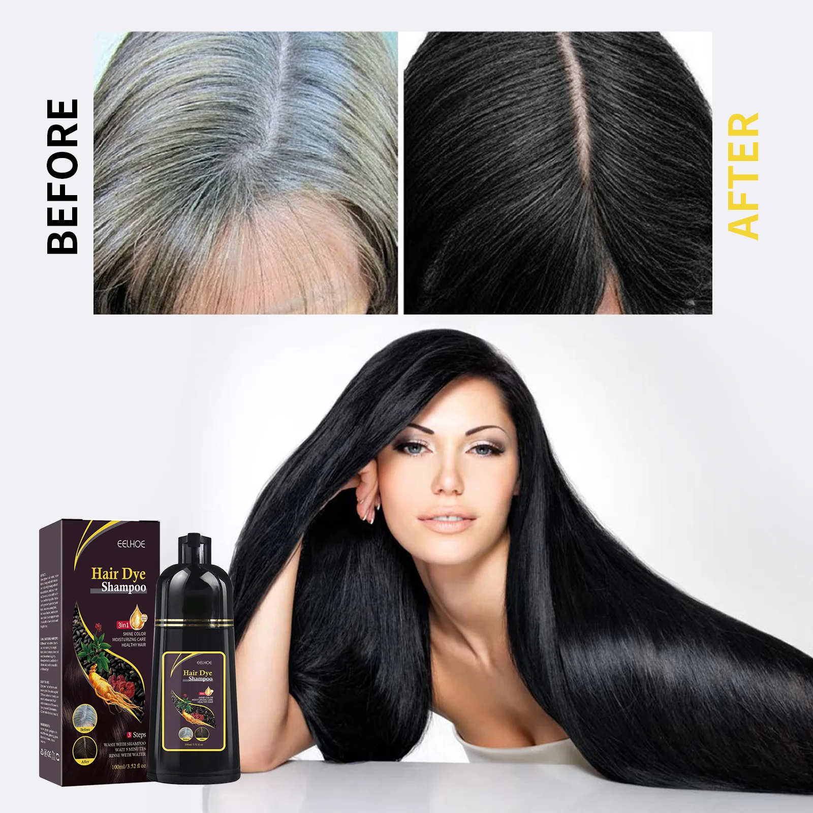 Hair Spray Color - 100ML Sihirli Doğal Bitkisel Saç Boyası