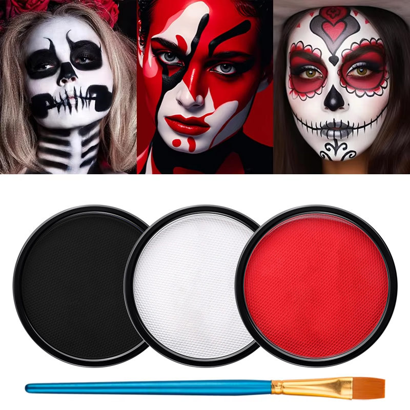 3 adet Siyah Beyaz Kırmızı Su  - Cosplay Prop Paint incelemesi ve fiyatı