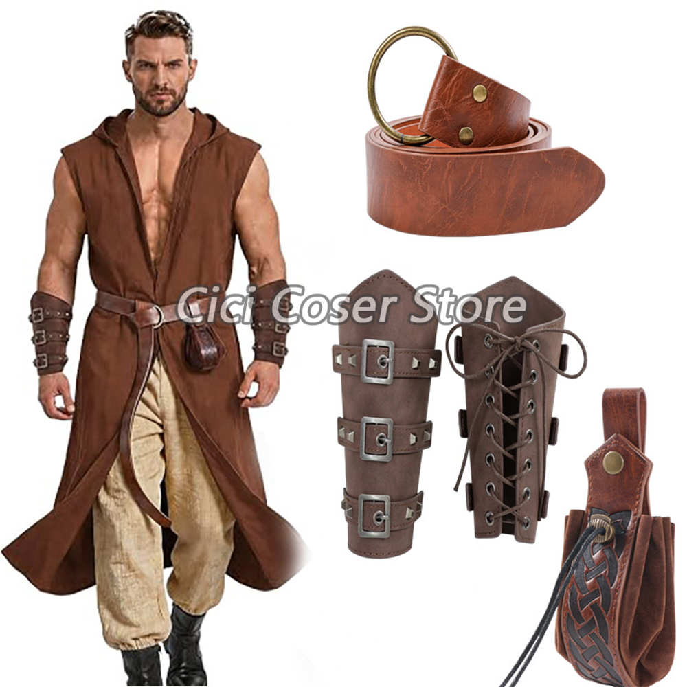 Orta Çağ PU Deri Kemer, Kol Ko - Cosplay Prop incelemesi ve fiyatı